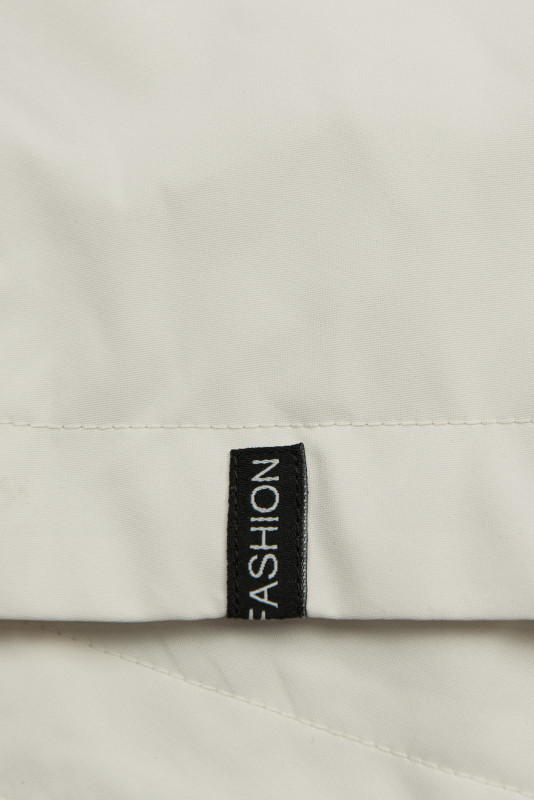 Damen Übergangsparka mit Kapuze – Ecru