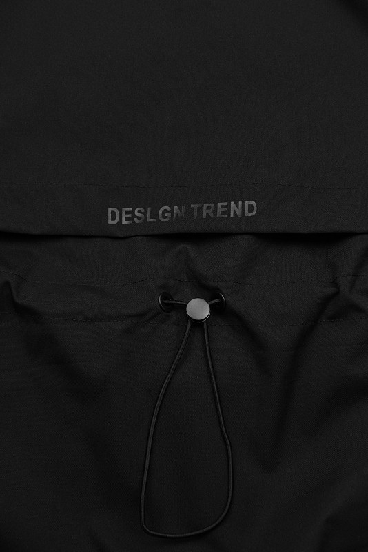 Damen Übergangsparka mit Kapuze – Schwarz