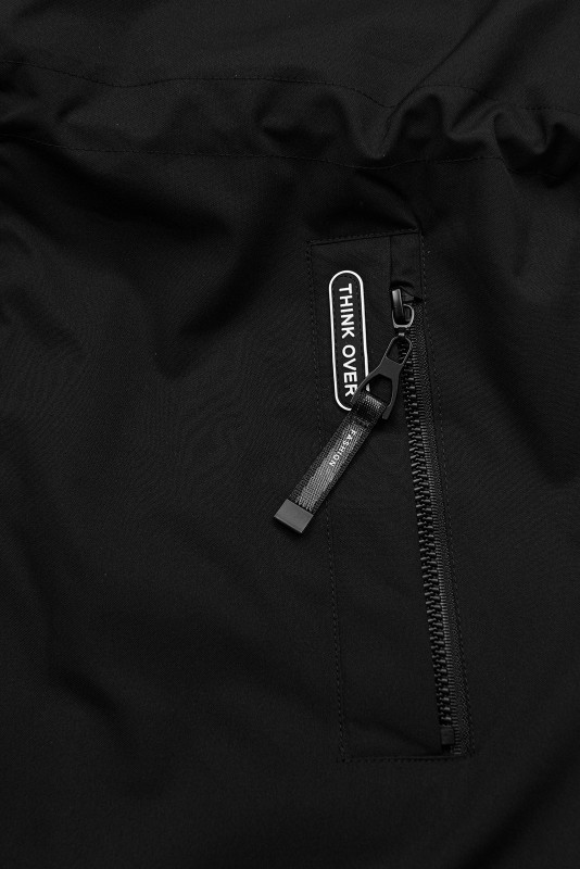 Damen Übergangsparka mit Kapuze – Schwarz