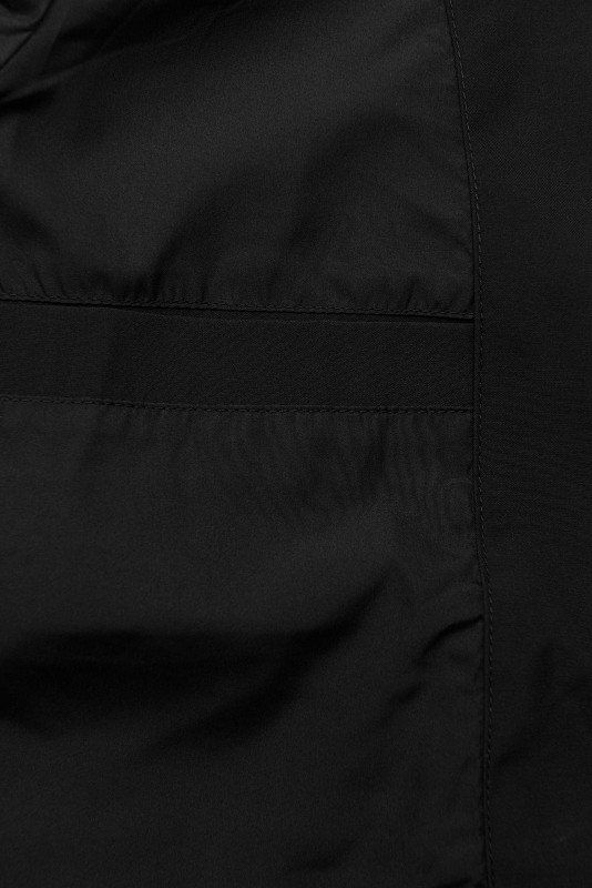 Damen-Übergangsjacke mit Kapuze - Schwarz