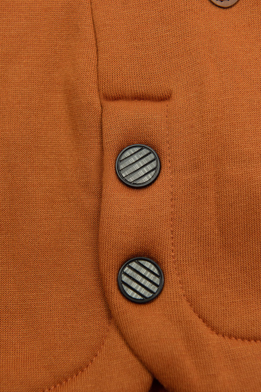 LHD Sweatjacke mit Gummi in der Taille terrakotta