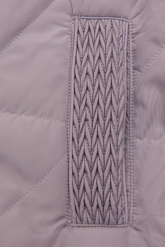 Gesteppte Damen-Frühlingsjacke Lila