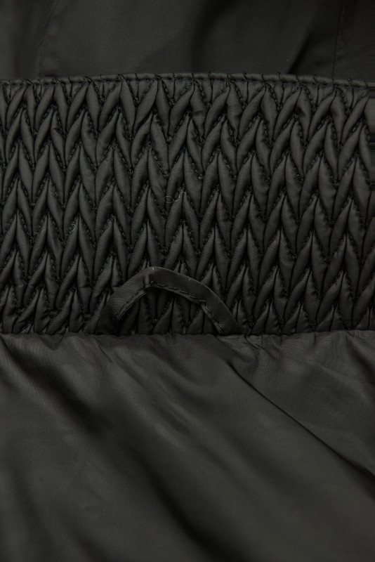 Gesteppte Damen-Frühlingsjacke Schwarz