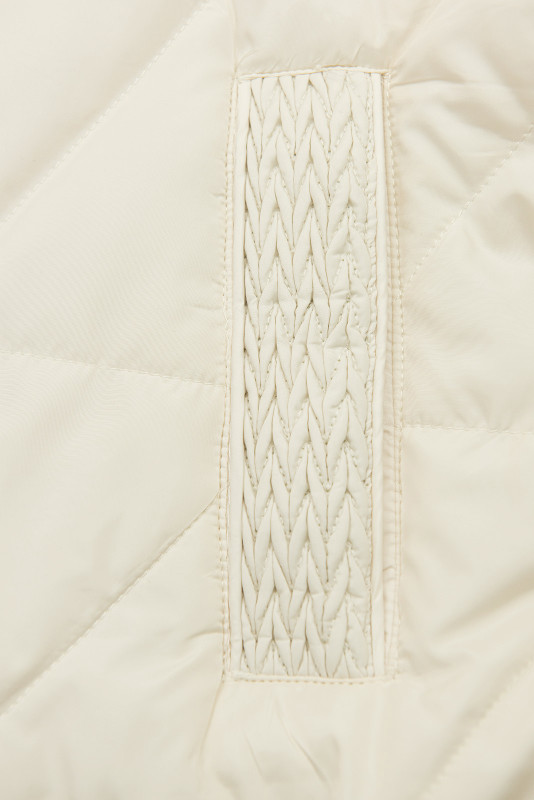 Gesteppte Damen-Frühlingsjacke Ecru