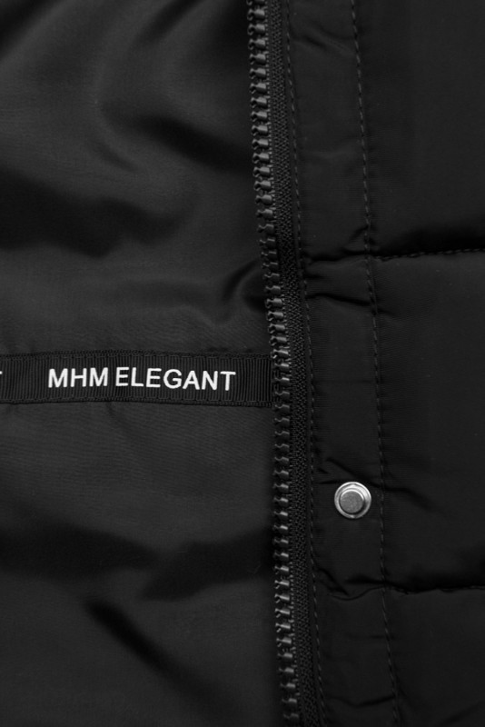 Parka mit kuschelig gefütterter Kapuze schwarz