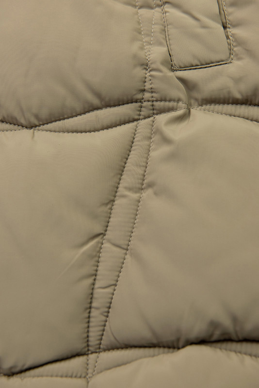 Winterjacke mit Gürtel Braun