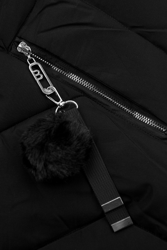 Winterjacke mit Kapuze FROST Schwarz