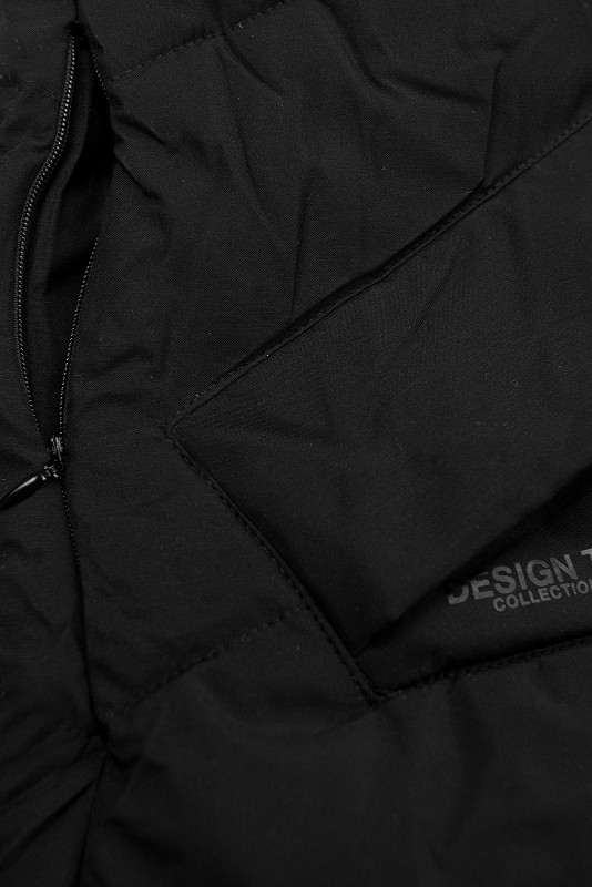 Winterjacke mit Kapuze FROST Schwarz