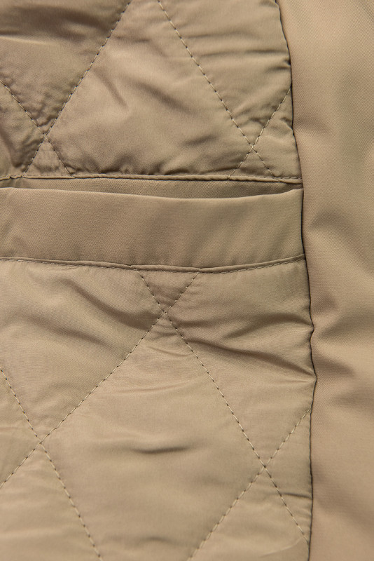 Damen Winterparka mit Taillenzug Beige