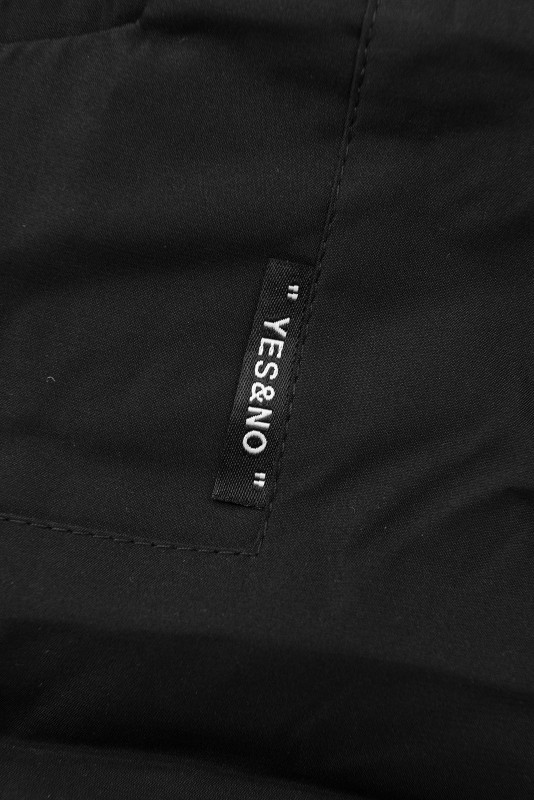 Damen Winterparka mit Taillenzug Schwarz