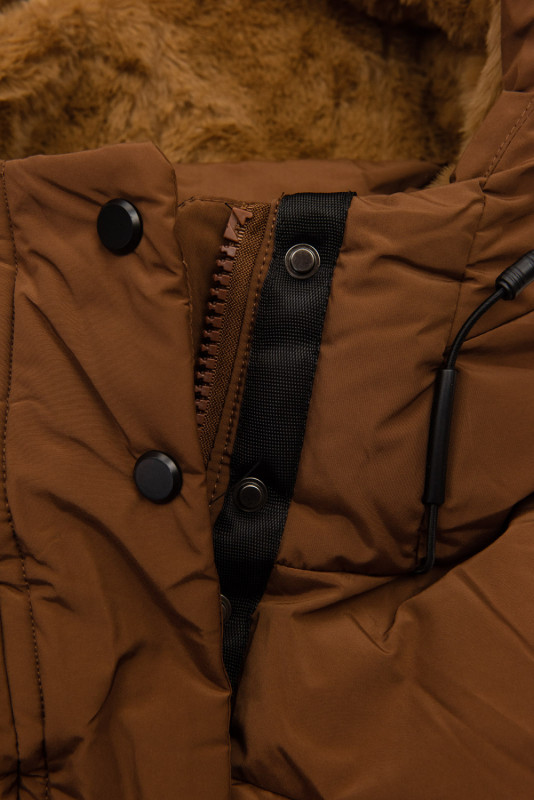 Langjacke extra warm in braun