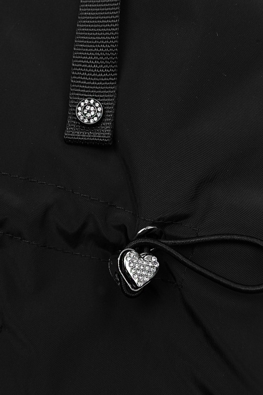 Übergangsjacke mit Kapuze Schwarz