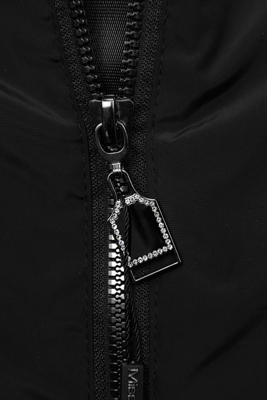 Übergangsjacke mit Kapuze Schwarz