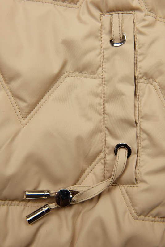 Kurzjacke mit Karomuster Beige