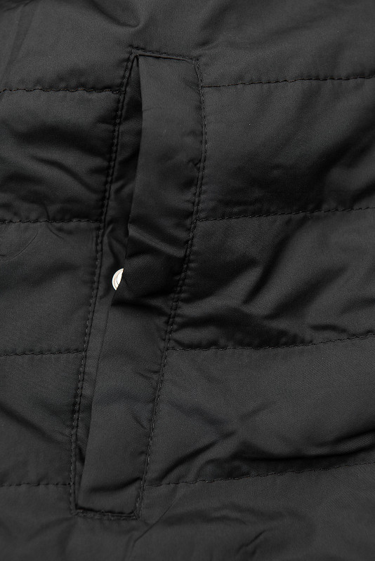 Leichter Parka mit Kapuze khaki/schwarz