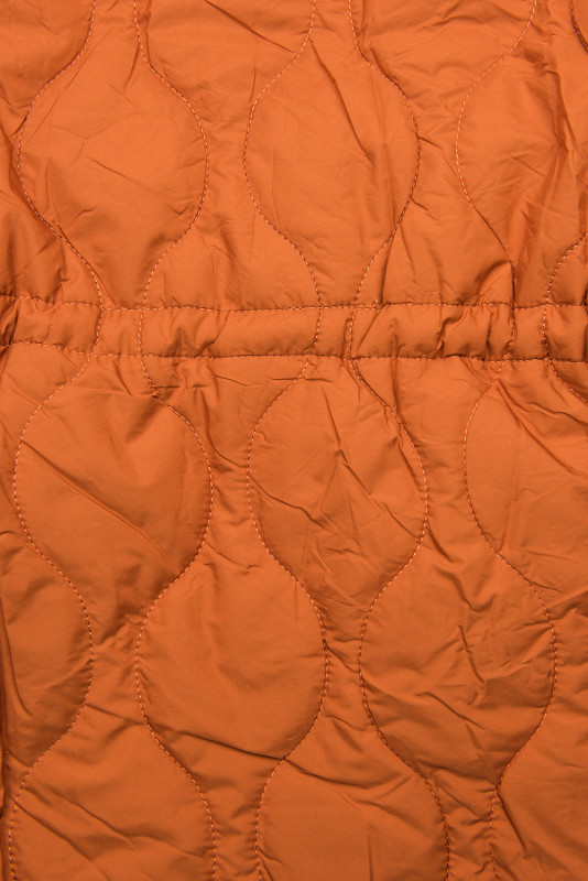 Parkajacke in gesteppter Optik orange/schwarz