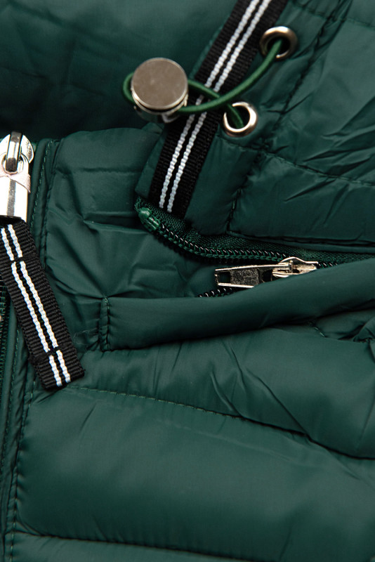 Steppjacke mit Kapuze Grün