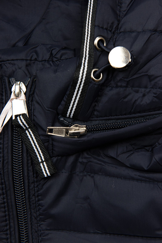 Steppjacke mit Kapuze Dunkelblau