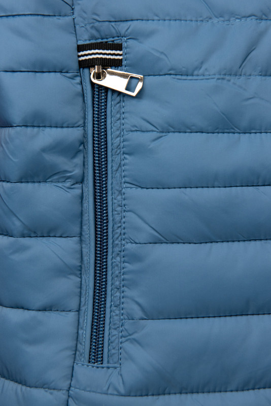 Steppjacke mit Kapuze Himmelblau