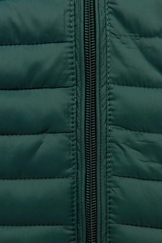 Steppjacke mit Kapuze Grün