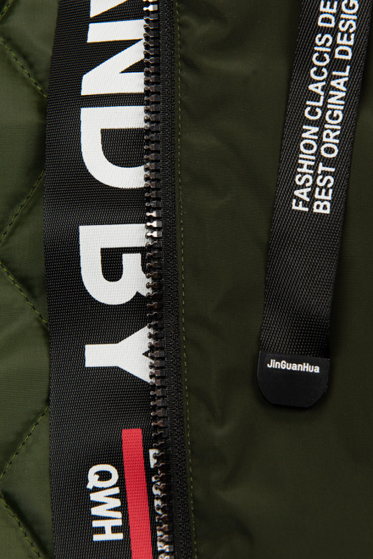 Leicht Mantel mit Kapuze Khaki