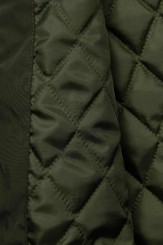 Leicht Mantel mit Kapuze Khaki