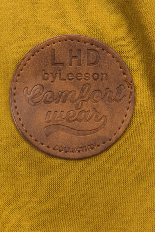 LHD Sweatjacke mit Gummi in der Taille mustard