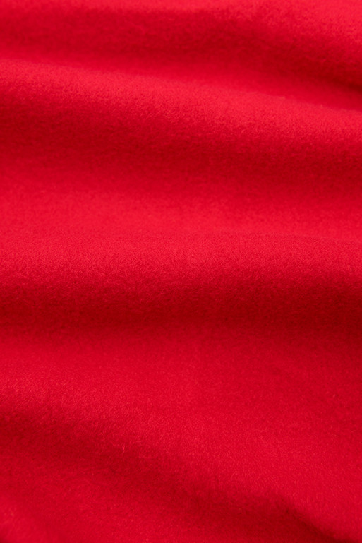 Sweatjacke mit bedrucktes Futter in der Kapuze rot