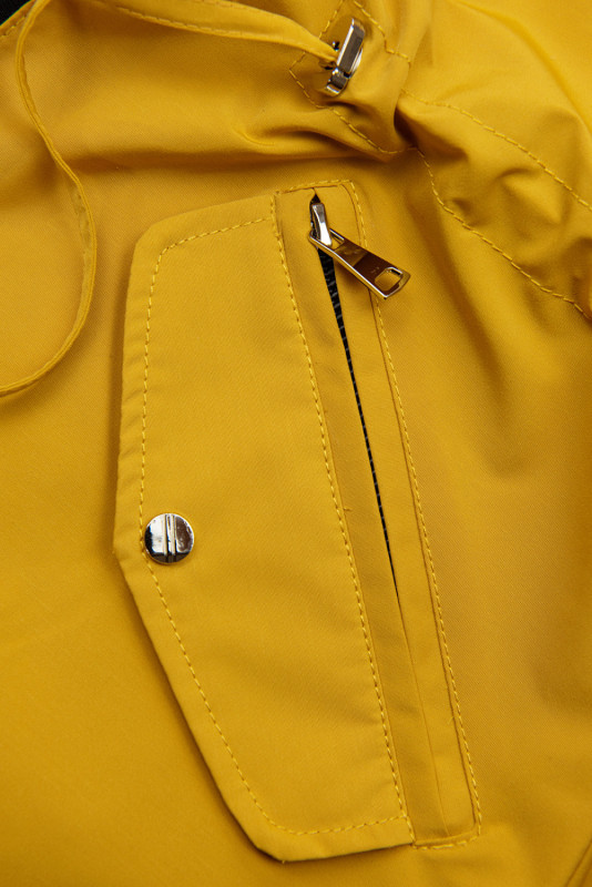 Wendejacke mit abnehmbarer Kapuze Gelb/Schwarz