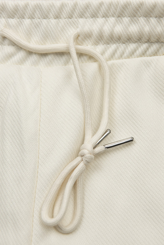 Jogger Pants mit Tunnelzug Ecru