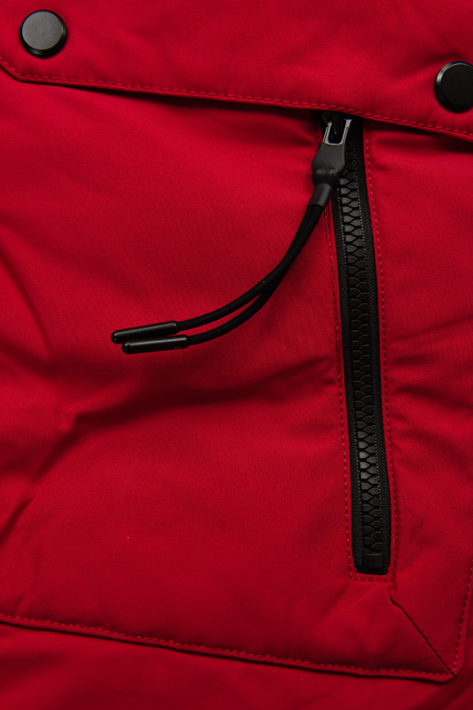 Winterjacke für Jungen Schwarz/Khaki