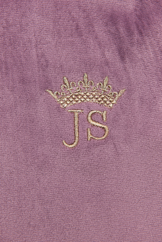 Hose in Samt-Optik Mauve