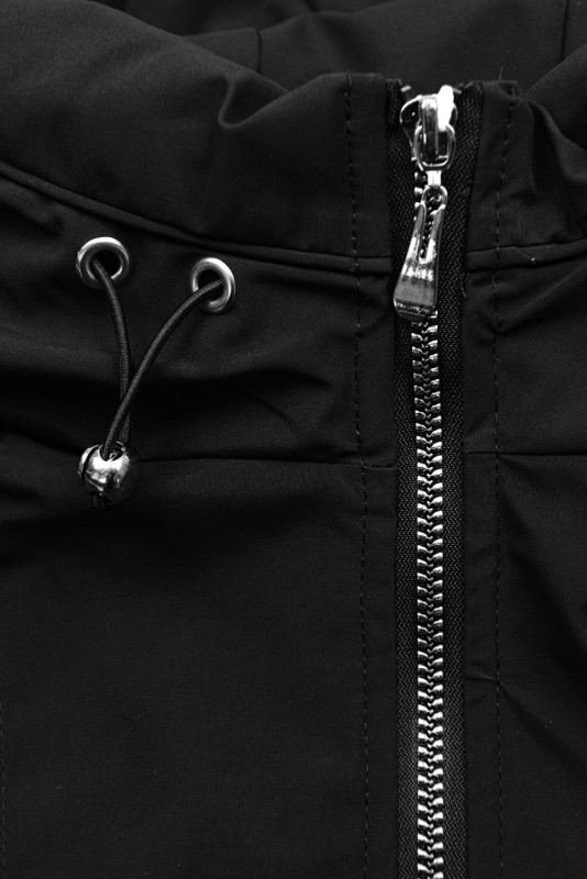 Parka für Mädchen Schwarz
