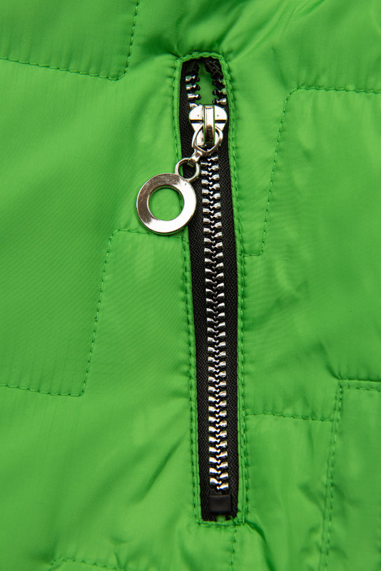 Steppjacke mit Kapuze Grün