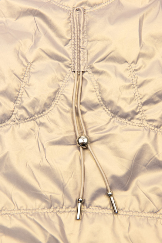 Jacke mit Kapuze Champagne Gold