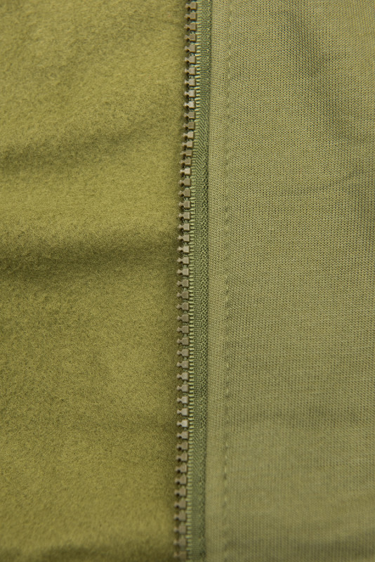 Kapuzenjacke mit 2-Wege-Reißverschluss khaki