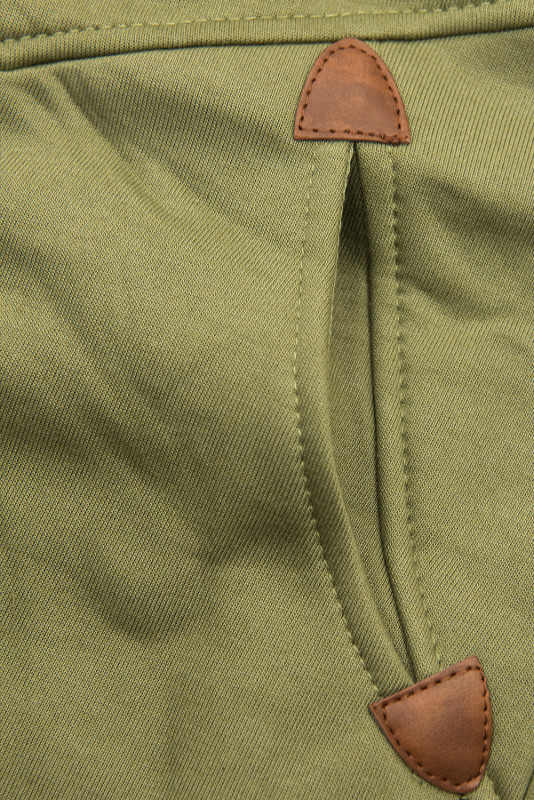 Kapuzenjacke mit 2-Wege-Reißverschluss khaki