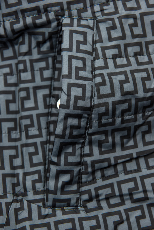 Leichter Parka rot/grau