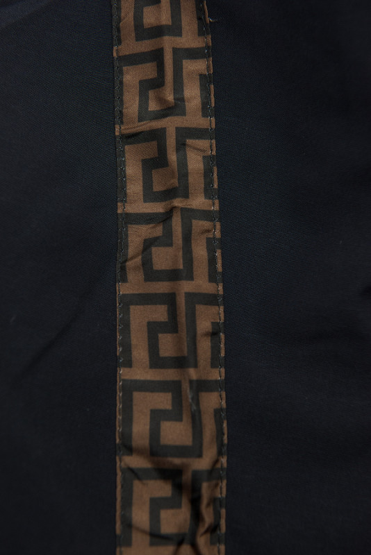 Leichter Parka dunkelblau/braun