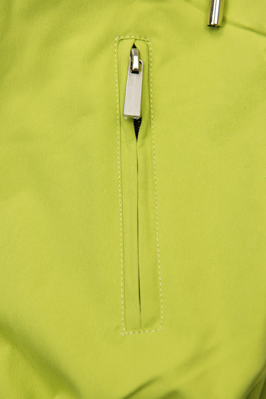 Parkajacke mit Punkten hellgrün