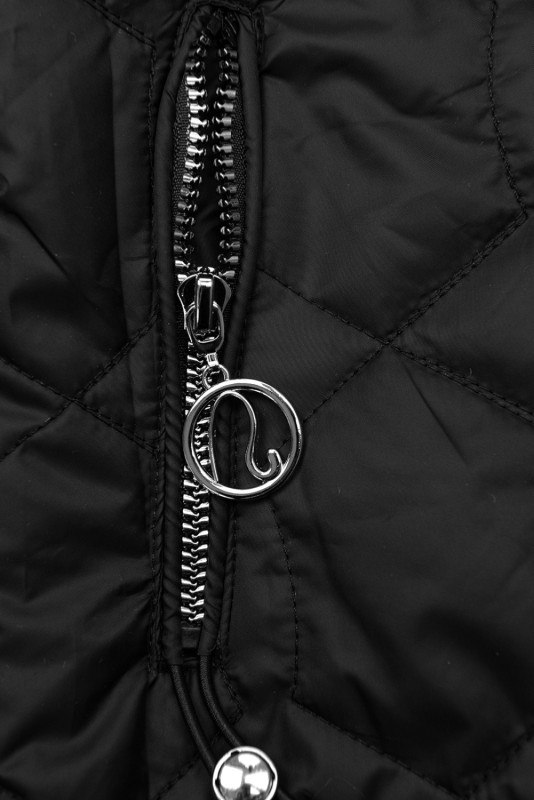 Modische Jacke Schwarz/Grün