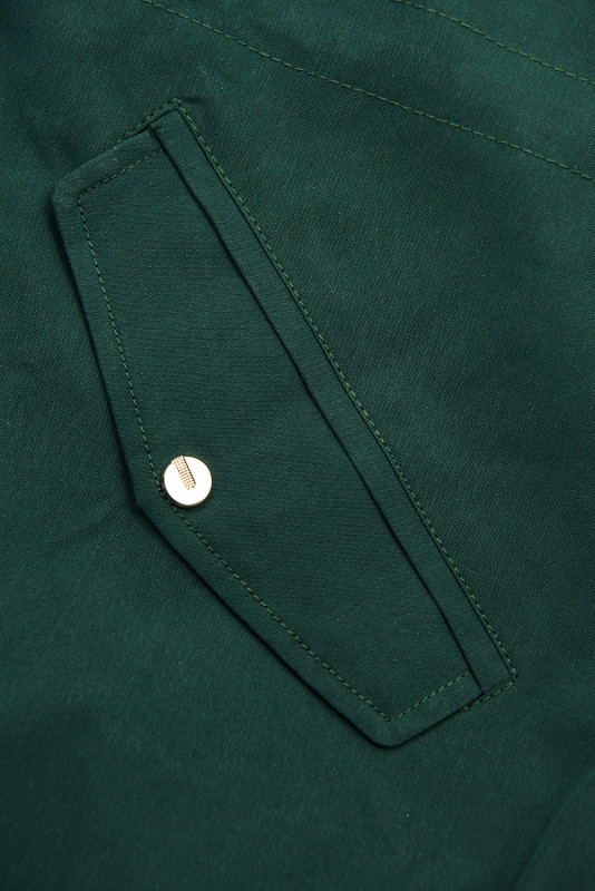 Parkajacke mit Punkten grün