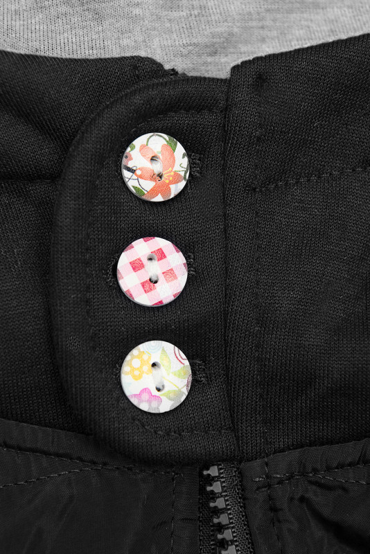 Sweatjacke in langer Form schwarz