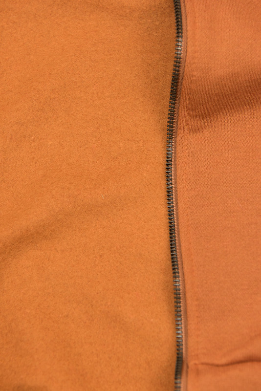 Sweatjacke mit Reißverschluss terakota