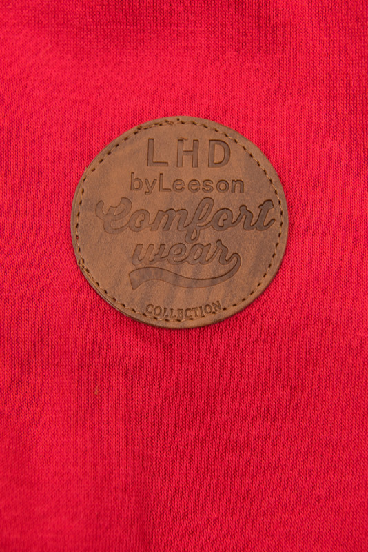 Sweatjacke mit Reißverschluss rot