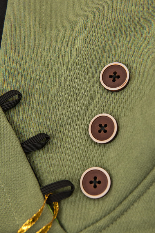 Verlängerte Sweatshirt /Sweatkleid grün