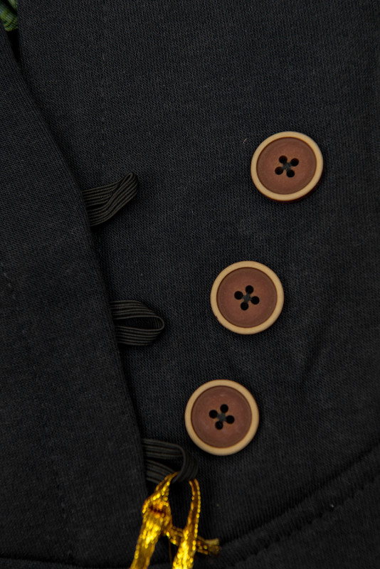 Verlängerte Sweatshirt /Sweatkleid schwarz