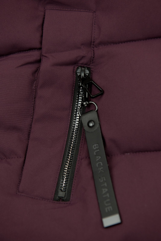 Pflaumenlila Damen-Winterjacke mit Kapuze STORM
