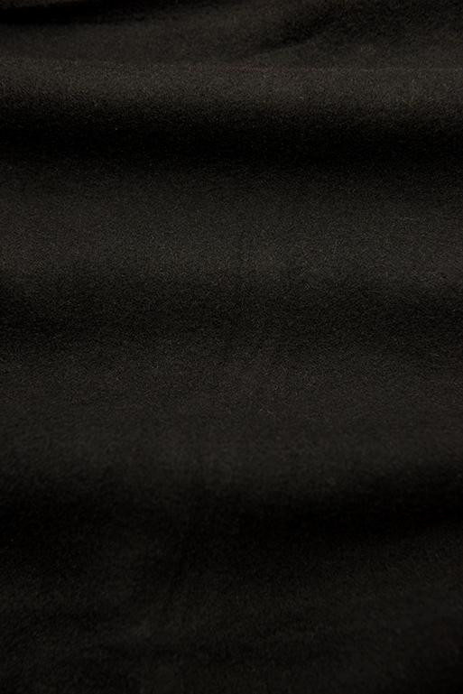 Verlängerte Kapuzenjacke von LHD schwarz