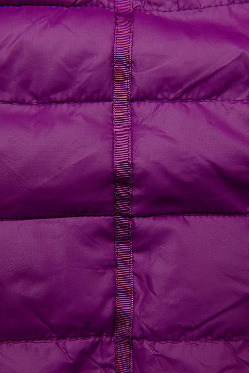 Steppjacke mit abnehmbarer Kapuze lila